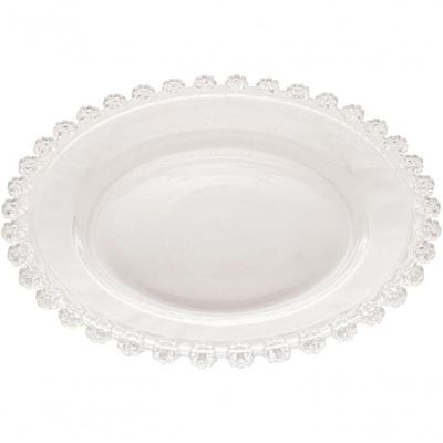 Cj 4 Pratos Sobremesa Cristal Daisy 20cm