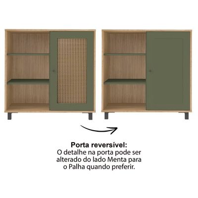 Buffet 1 Porta Charlotte Verde