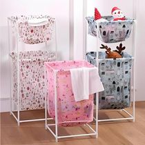 Cesto De Roupa Duplo 2 Andares Com Divisórias Multiuso