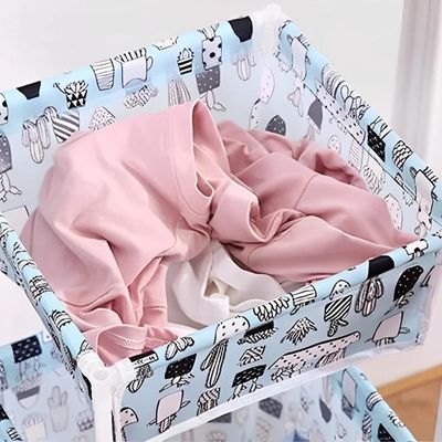Cesto De Roupa Duplo 2 Andares Com Divisórias Multiuso