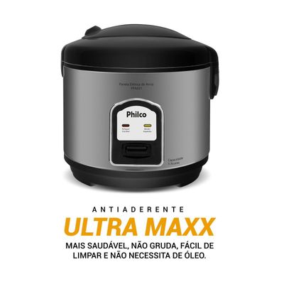 Panela de Arroz Elétrica Philco 5 Xícaras 1,6L PPAE01 220V