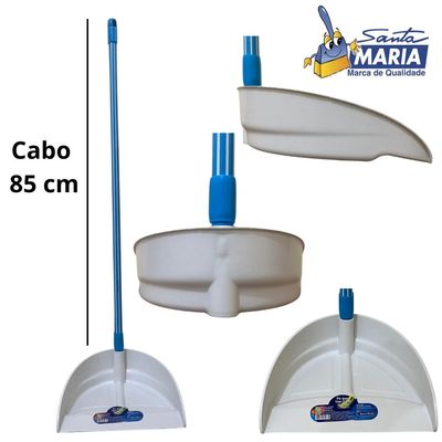Kit Santa Maria Vassoura Rodo Escovão Lavatina Pa Sem Cabo