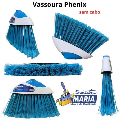 Kit Santa Maria Vassoura Rodo Escovão Lavatina Pa Sem Cabo