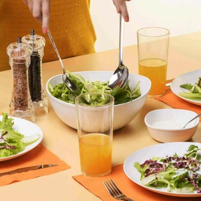 Kit 10 Bacias Plásticas Saladeiras 2,5L Essential Coza Brancas Potes Triangulares