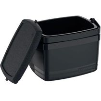 Caixa Térmica Soprano 5L Preta com Alça Retrátil Porta Copos Bebidas Geladas Camping Praia