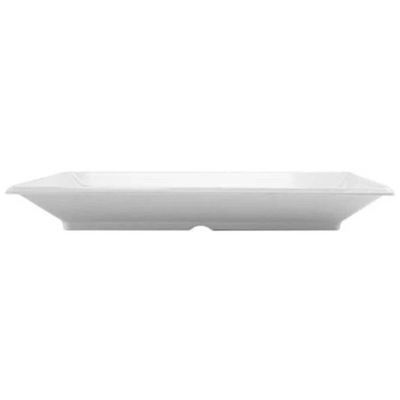 Travessa Melamina Branca 35x22,5cm Wolff Bandeja Servir Porções Retangular