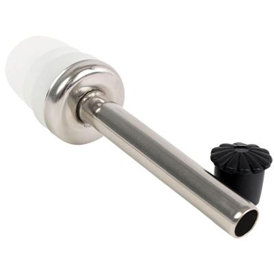 Kit 10 Bicos Dosador Azeite Inox 2x9,5cm Tampa Plástica Garrafa Vinagre Weck