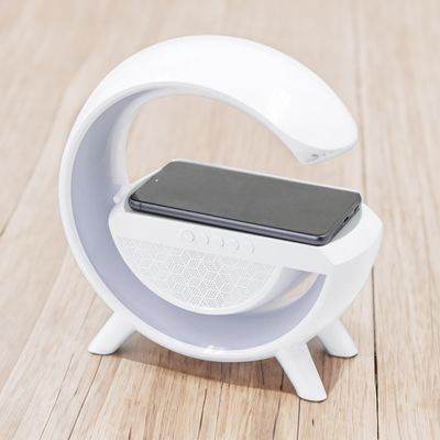 Caixa De Som Bluetooth Carregamento Por Indução Luminária Bluetooth Portátil