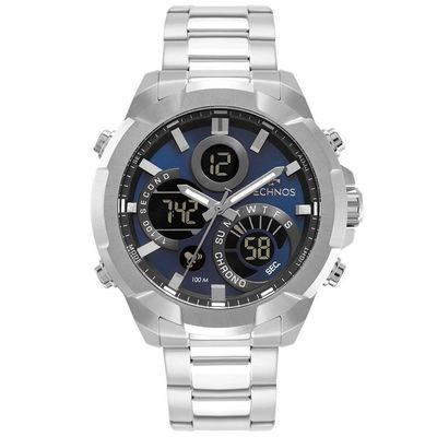 Relógio Technos Masculino Digitech Prata - W23721aac-1a W23721aac-1a