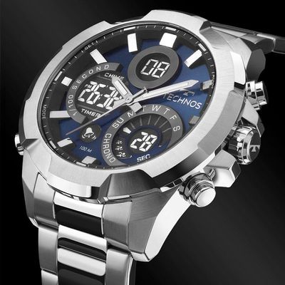Relógio Technos Masculino Digitech Prata - W23721aac-1a W23721aac-1a