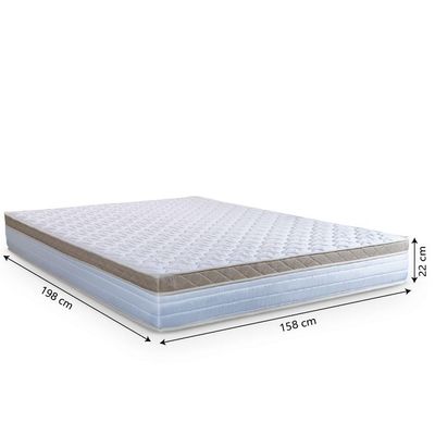 Cama Box Baú Casal Queen Colchão Com Molas Ensacada