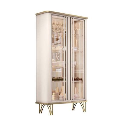Cristaleira évora Com Buffet Benvenuto Champanhe Off White - Hb Móveis