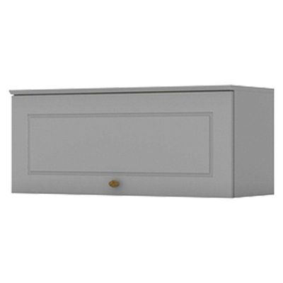 Armário Aéreo 1 Porta Basculante 80 Cm Americana Cinza – Henn