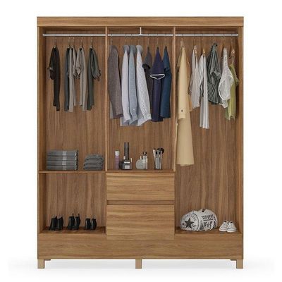 Guarda Roupa Casal Flash 2 Amêndola Touch - Demóbile