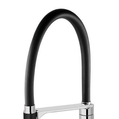 Torneira Misturador Monocomando Docol Doc 695757 De Bancada Cromada-preta