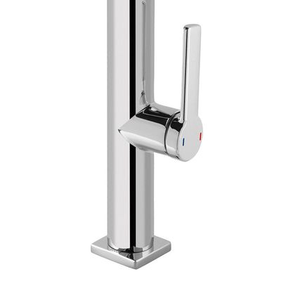 Torneira Misturador Monocomando Docol Doc 695757 De Bancada Cromada-preta