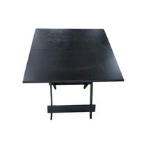 Mesa Dobrável Com Tampo Em Mdf Preto