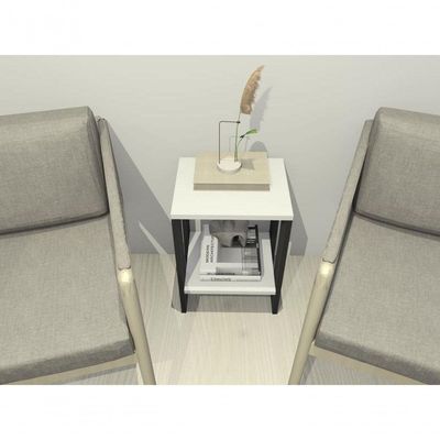 Mesa De Cabeceira Mesa De Apoio Mesa Auxiliar Mesa Lateral Preto Com Branco