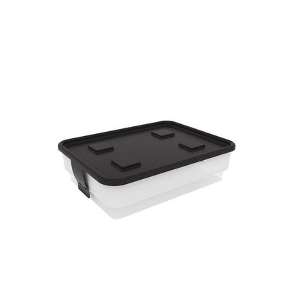 Caixa Organizadora Simple Box 15l - Trânslúcida Branca