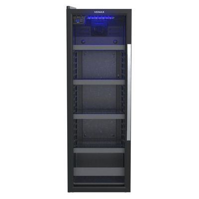 Cervejeira Expositora Venax Porta Invertida Blue Light 209L Preto 110V