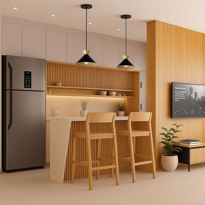 Lustre Pendente Blumenau Guto Minimalista E27 Bivolt Preto Com Dourado