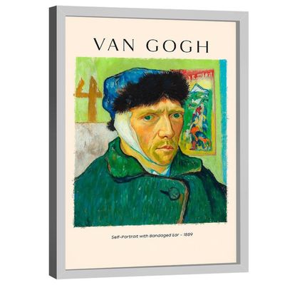 Quadro Decorativo Vang Gogh Self Portrait With Bandaged Ear
