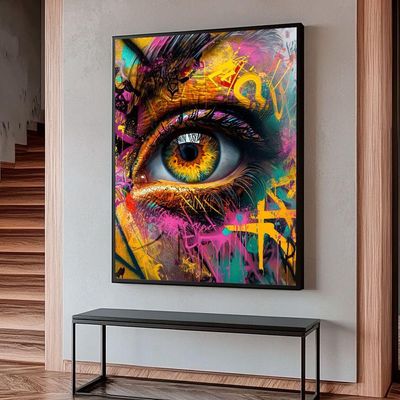 Quadro Decorativo Olhar Grafite