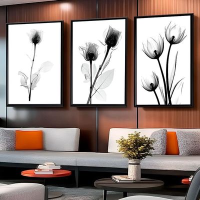 Quadro Decorativo Minimalista Abstrato Floral
