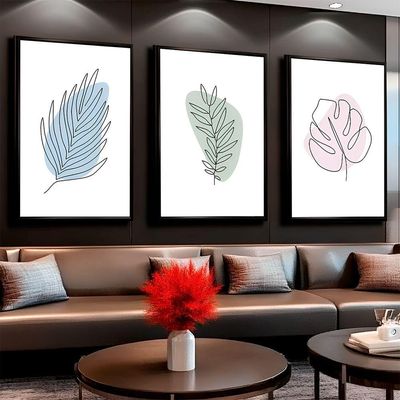 Quadro Decorativo Minimalista Abstrato Floral