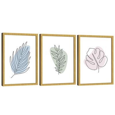 Quadro Decorativo Minimalista Abstrato Floral