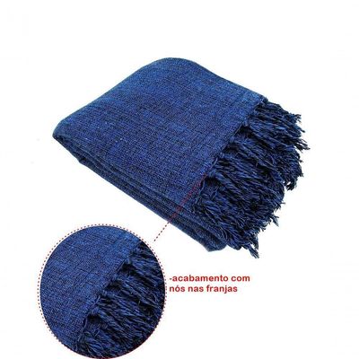 Manta Para Sofá Tipo Manta Capa De Sofá 2,40 X 1,80 Cor:Azul Mesclado