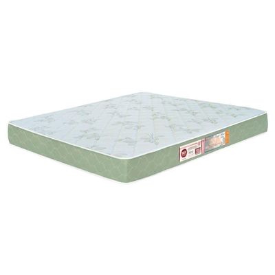 Colchão Casal King Max Espuma D33 193X203X15Cm Branco/Verde