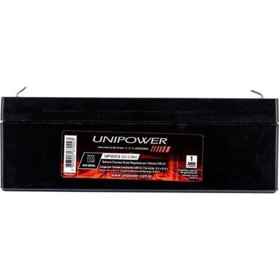 Bateria Estacionária Selada 12v 2,3ah Vrla Up1223 Unipower
