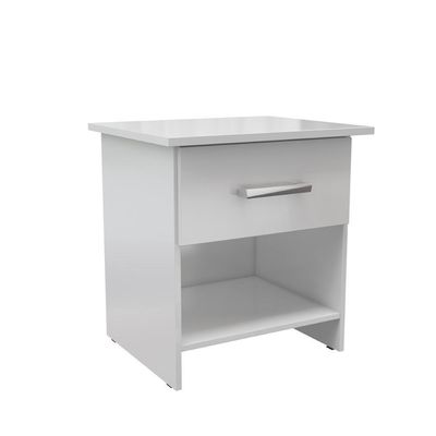 Mesa De Cabeceira Ditália 1 Gaveta DM-127 Branco