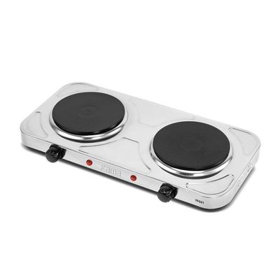 Fogão Elétrico Fama FFG01 Inox 2 Bocas 2000W 220V