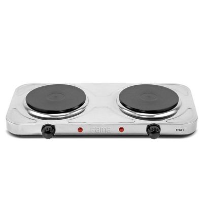 Fogão Elétrico Fama FFG01 Inox 2 Bocas 2000W 220V