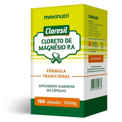 Kit 5 Cloresil (cloreto De Magnésio P.a) Maxinutri 100 Cápsulas