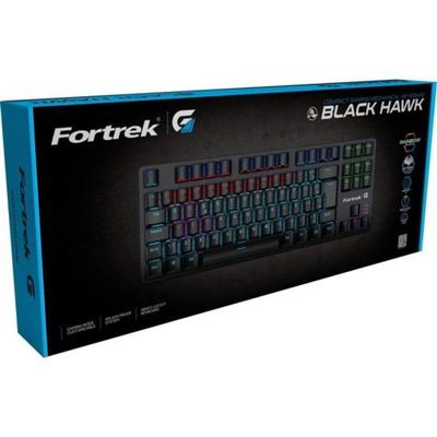 Teclado Gamer Mecânico Black Hawk Compact Fortrek