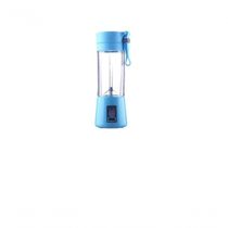 Mini Liquidificador Portátil Usb 6 Laminas - Azul