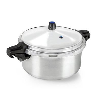 Panela De Pressão Profissional 30 Cm 8 L Em Alumínio Polido Nigro