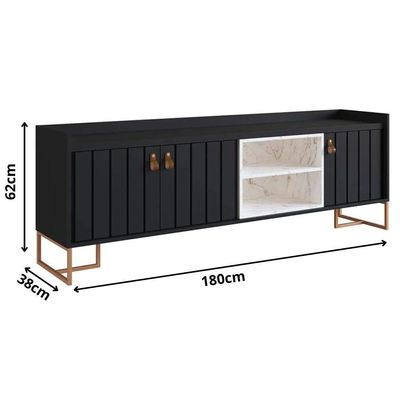 Rack Trendy 180cm - Preto