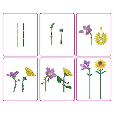 Blocos de Montar Max Premium Flowers - Girassol 212 pçs
