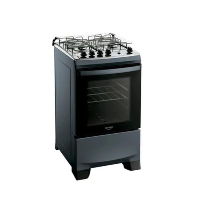 Fogão Dako 4 Bocas Supreme Mesa Inox Titanium Bivolt