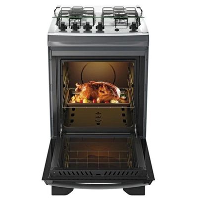 Fogão Dako 4 Bocas Supreme Mesa Inox Titanium Bivolt