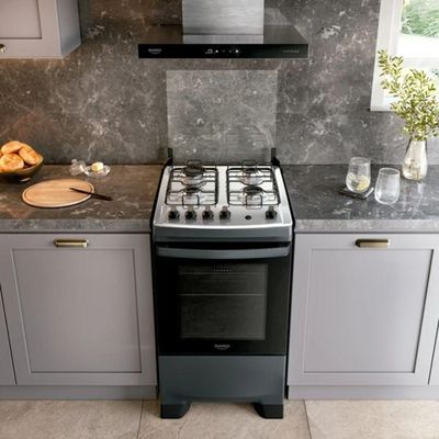 Fogão Dako 4 Bocas Supreme Mesa Inox Titanium Bivolt