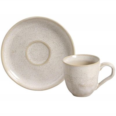 Aparelho de Jantar 20 Peças Porto Brasil Cerâmica Bio Latte Off White Stoneware Mesa Posta