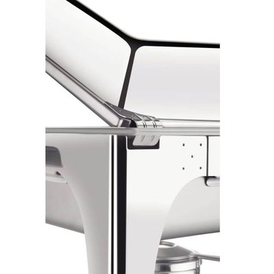 Rechaud Tramontina Aço Inox Retangular Cuba GN 1/1 9L com Fogareiro