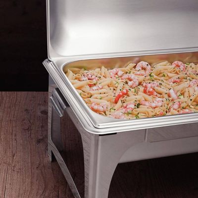 Rechaud 2 Cubas GN 1/2 8,4L Banho Maria Tramontina em Aço Inox
