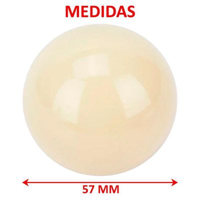 Kit 10 Bolão Bolas De Bilhar Sinuca Profissional Branco 57mm