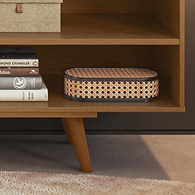 Painel Para Tv Maia Com Rack Aldan Colibri Móveis Freijó
